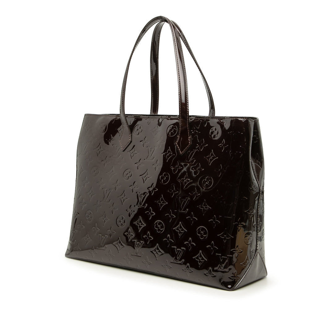 Wilshire MM Cuir verni Monogram Violet