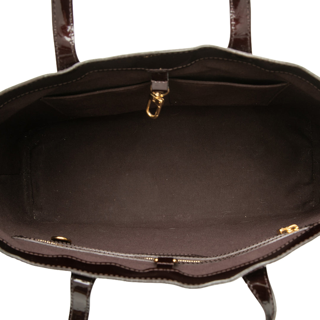 Wilshire MM Cuir verni Monogram Violet
