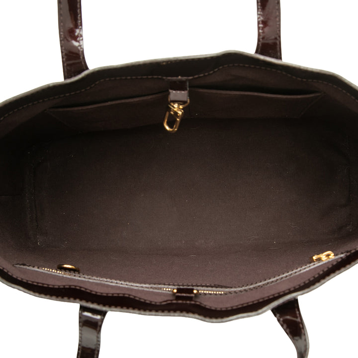 Wilshire MM Cuir verni Monogram Violet