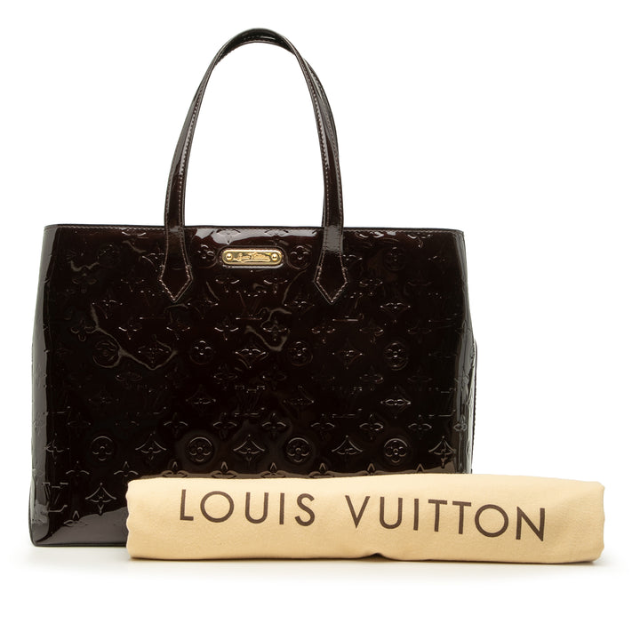 Wilshire MM Cuir verni Monogram Violet