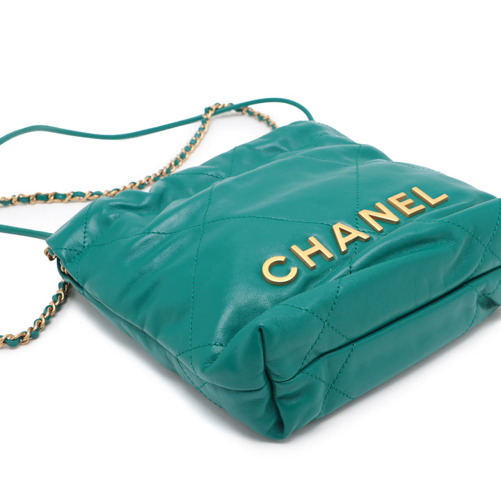Chanel Mini brillant Cuir de veau 22 Sac à main