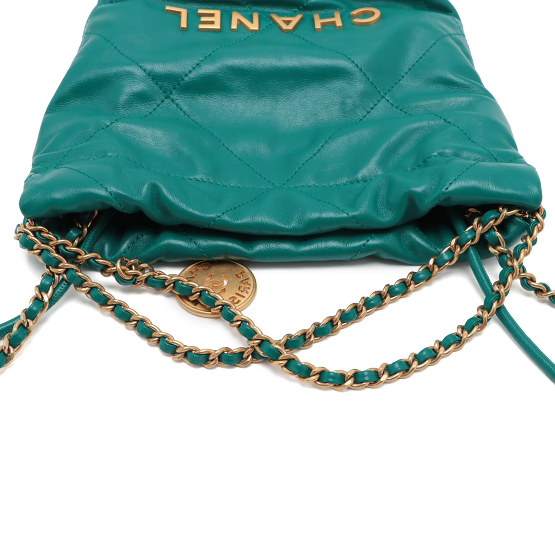 Chanel Mini brillant Cuir de veau 22 Sac à main