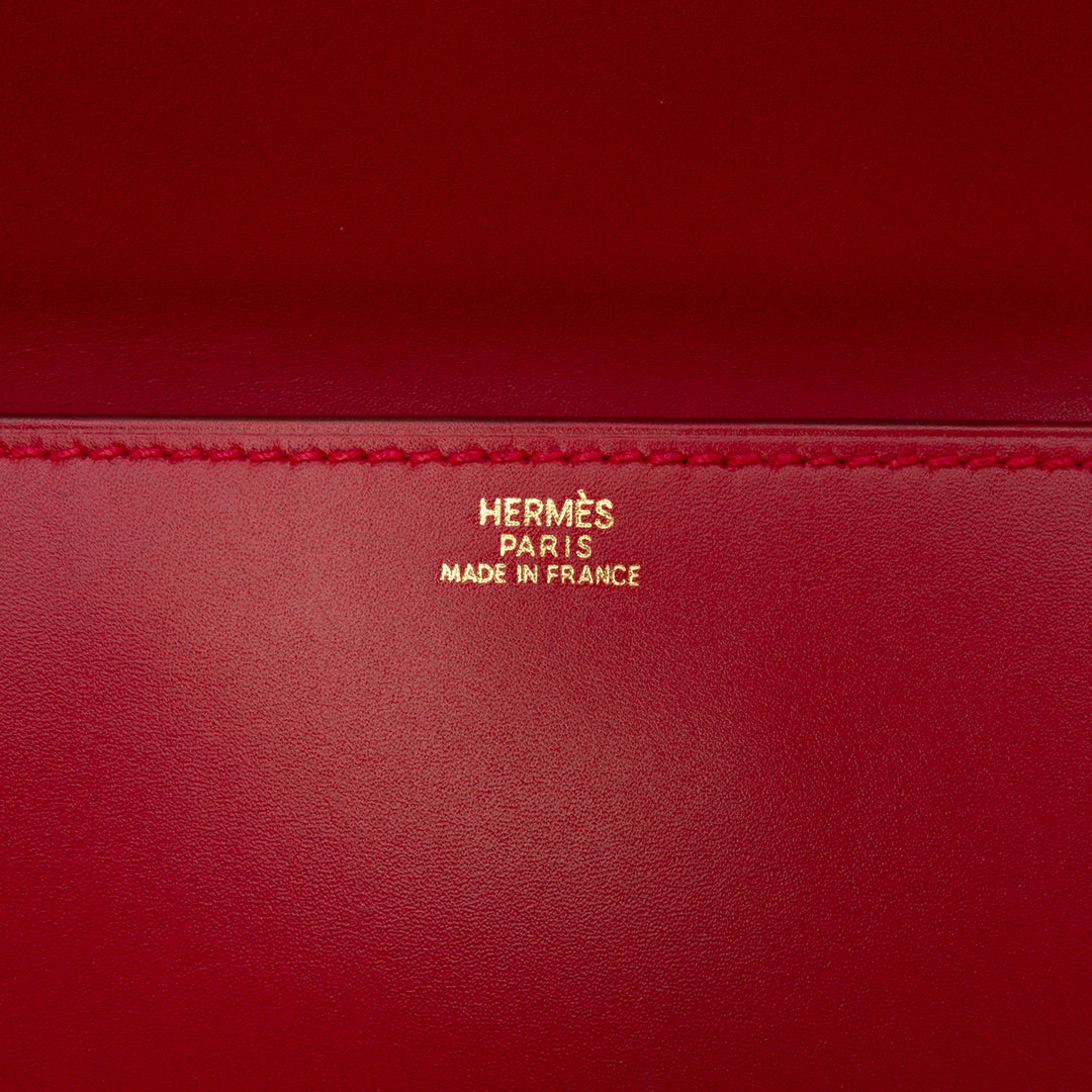 Hermès Tadelakt Medor 23 Rouge – GABY PARIS Authentique