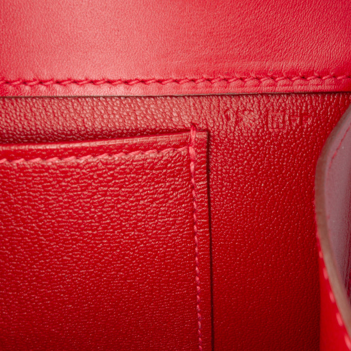 Hermès Tadelakt Medor 23 Rouge – GABY PARIS Authentique