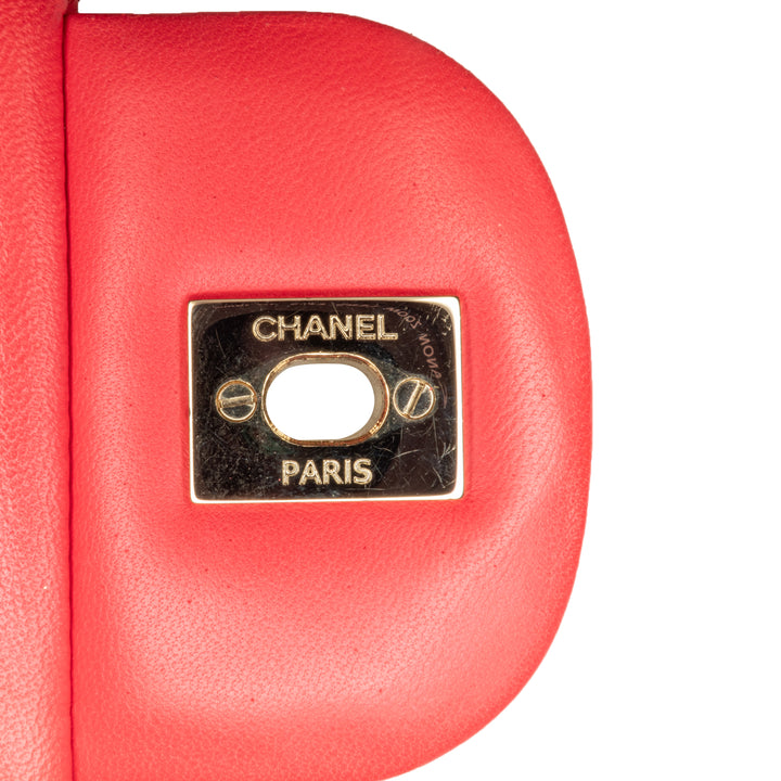 Chanel Jumbo Classic Lambskin Double Flap Red - GABY PARIS