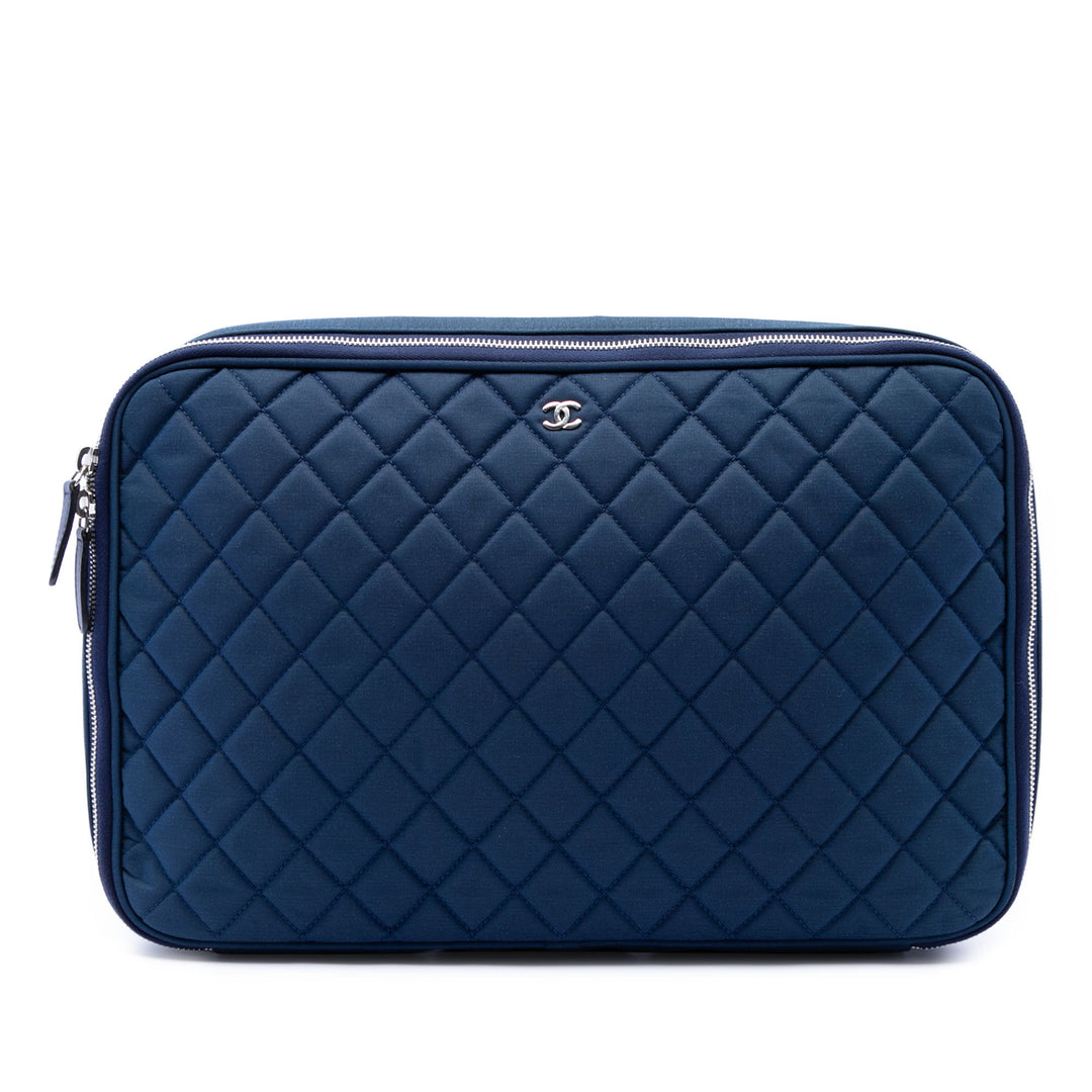 CC Matelassé Laptop Étui Bleu