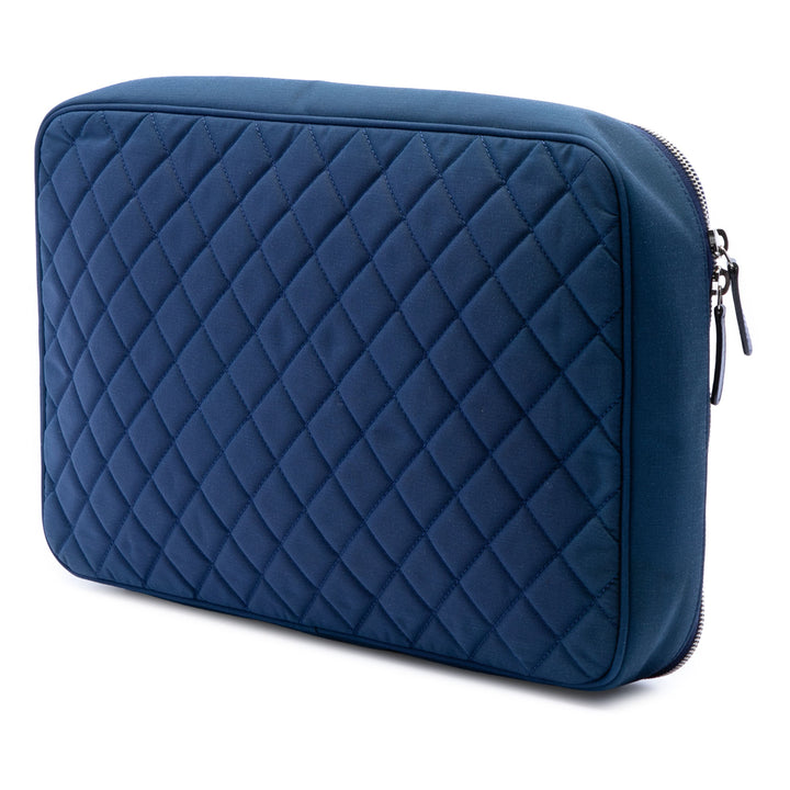 CC Matelassé Laptop Étui Bleu