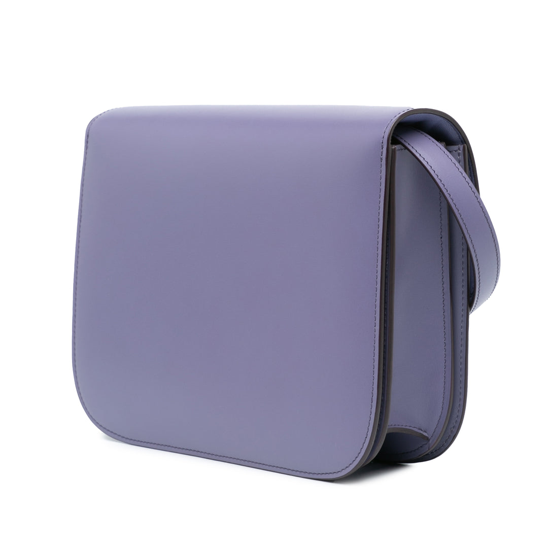 Medium Calfskin Classic Box Purple - Gaby Paris