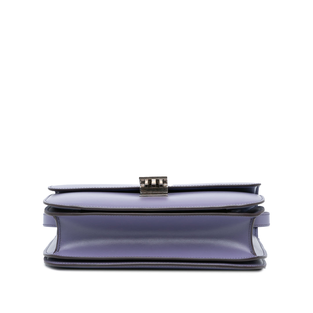 Medium Calfskin Classic Box Purple - Gaby Paris