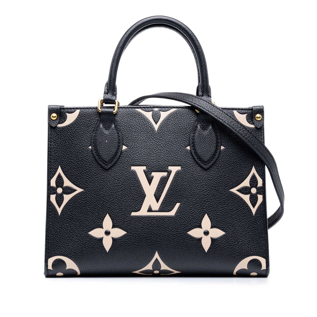 Bicolore Giant Onthego PM Monogram Empreinte Noir