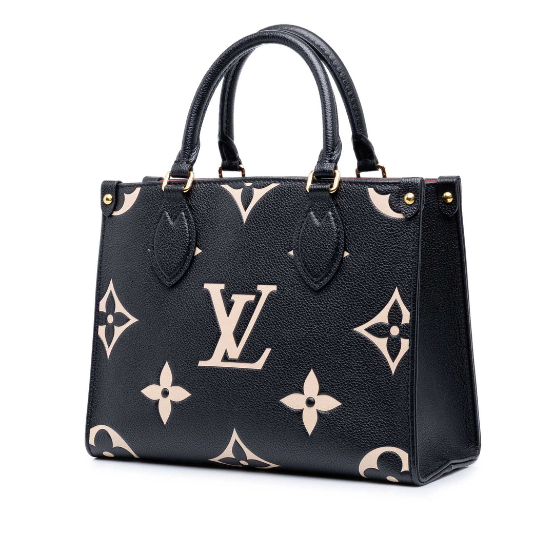 Bicolore Giant Onthego PM Monogram Empreinte Noir