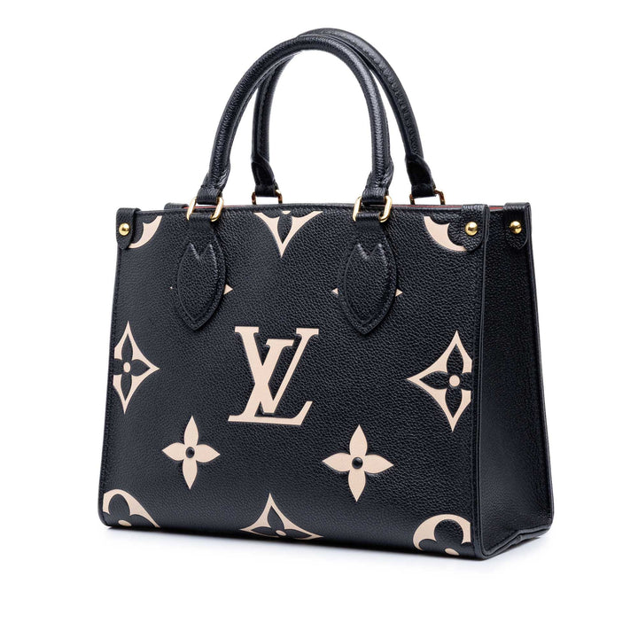 Bicolore Giant Onthego PM Monogram Empreinte Noir
