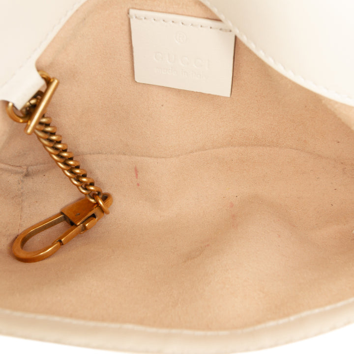 Gucci Mini GG Marmont Matelasse Cuir à rabat Sac porté croisé