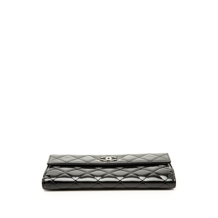 CC Matelassé Brilliant Continental Portefeuille Noir