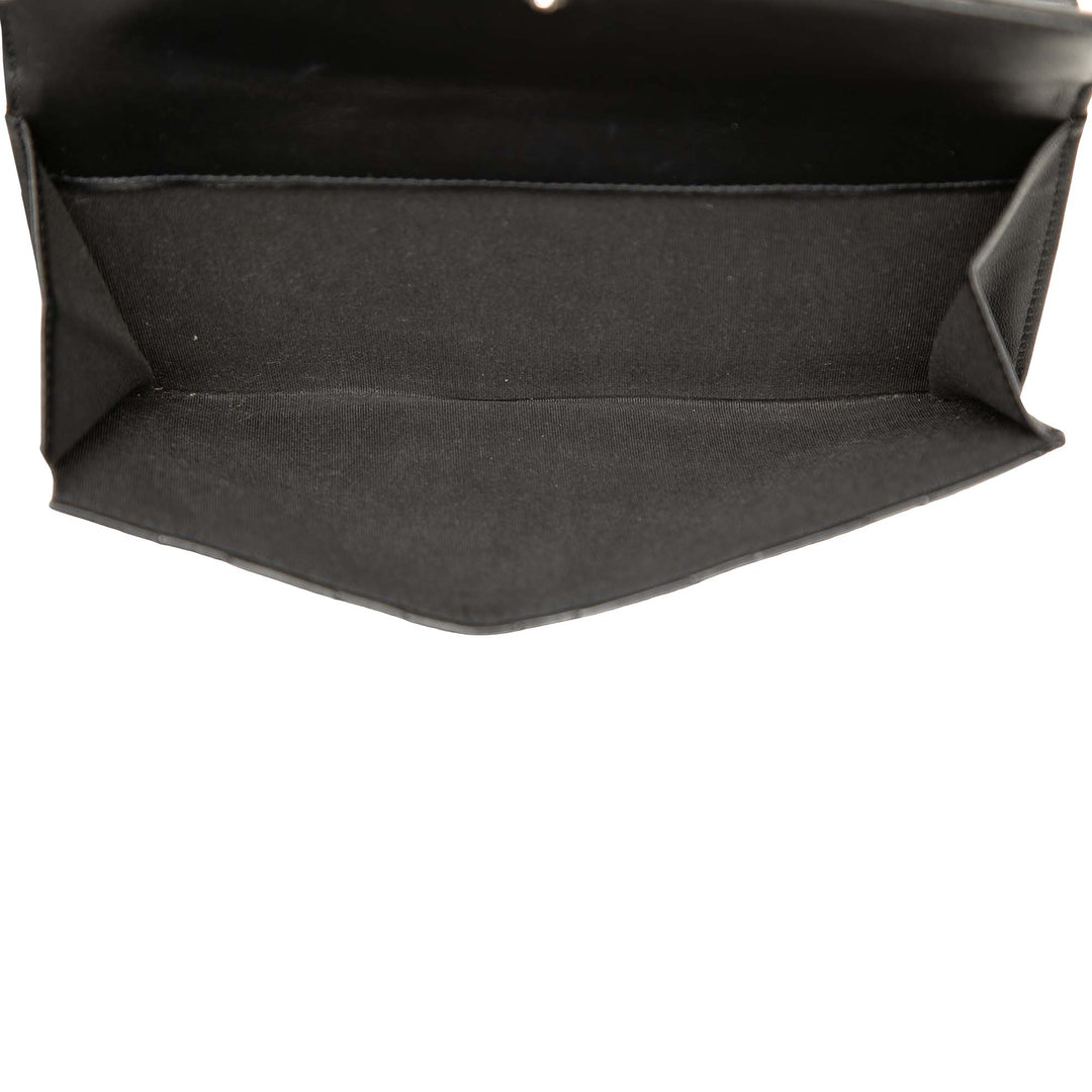 CC Matelassé Brilliant Continental Portefeuille Noir
