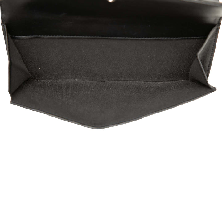CC Matelassé Brilliant Continental Portefeuille Noir