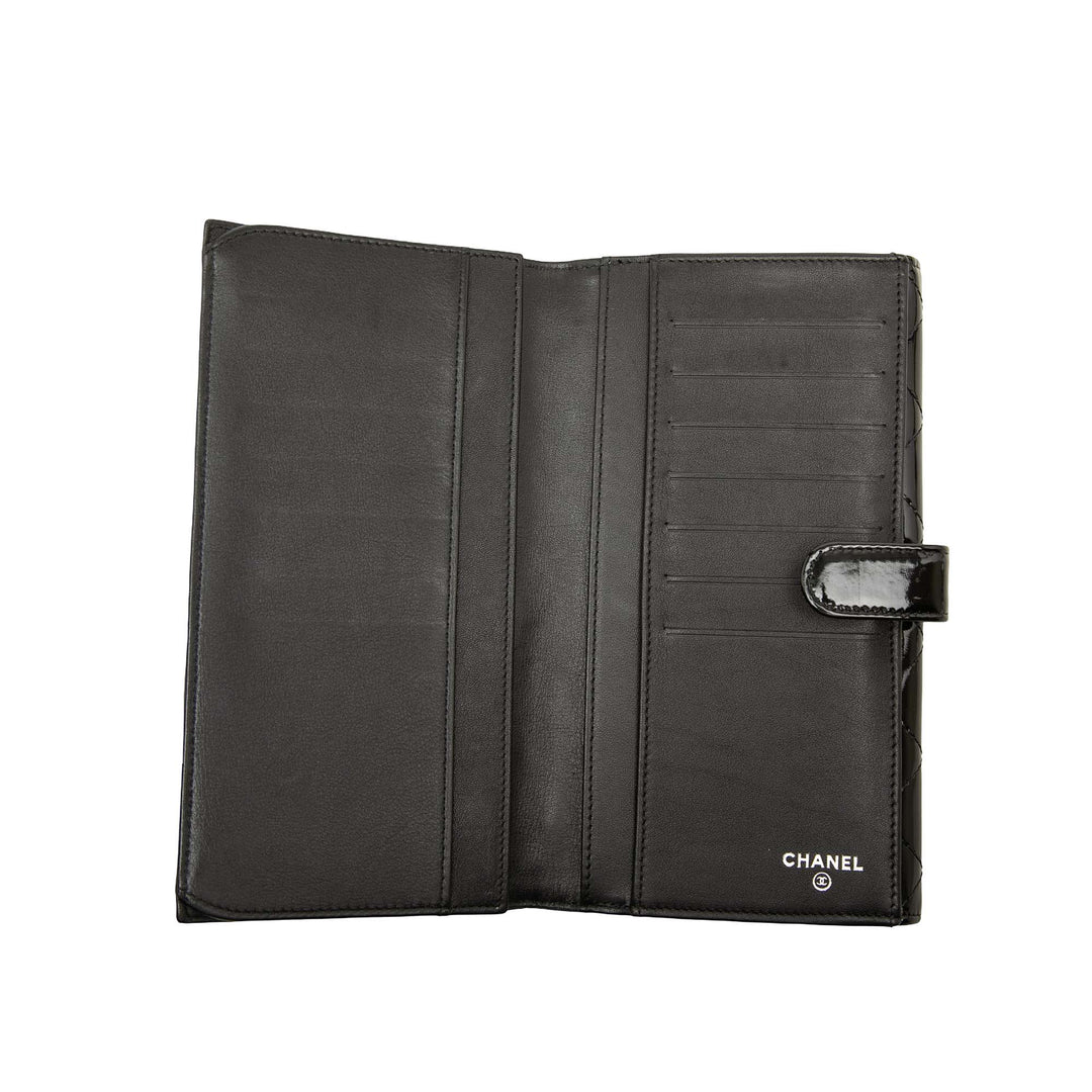 CC Matelassé Brilliant Continental Portefeuille Noir
