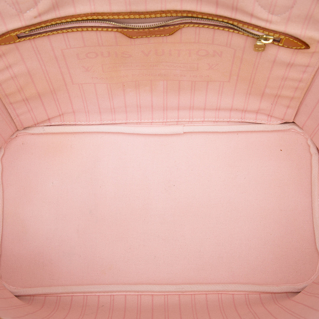 Louis Vuitton Neverfull MM Damier Azur Blanc – vue 4 – GABY PARIS