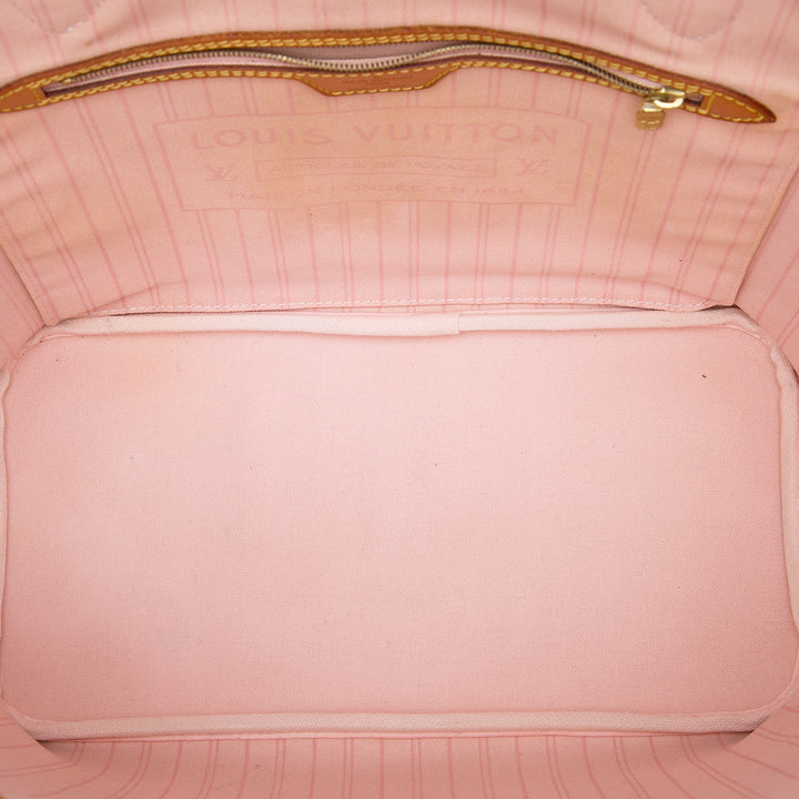 Louis Vuitton Neverfull MM Damier Azur Blanc – vue 4 – GABY PARIS