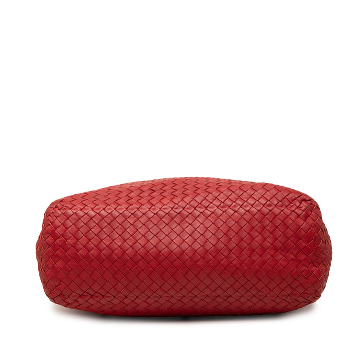 Intrecciato Cabas nappa Rouge
