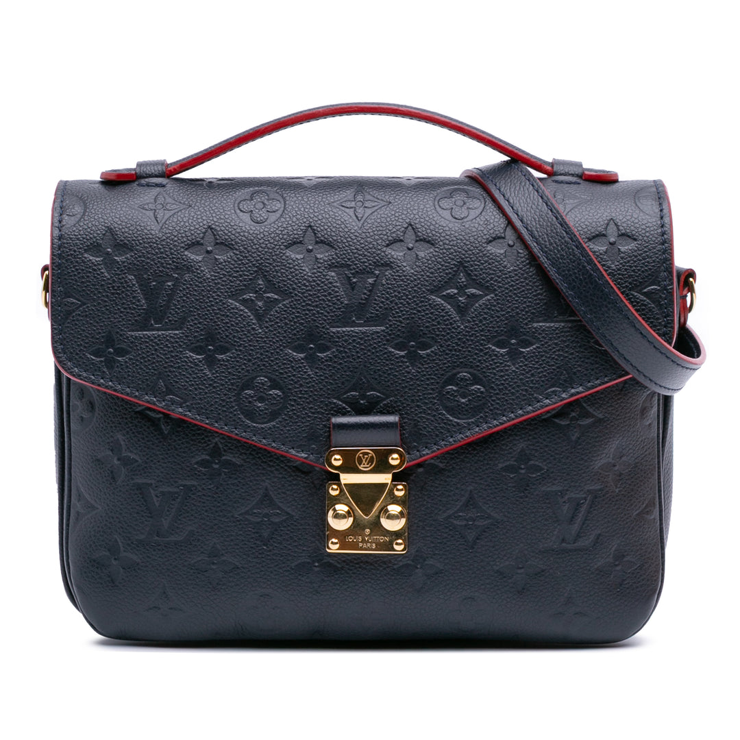 Louis Vuitton Monogram Empreinte Pochette Metis Bleu – GABY PARIS Authentique