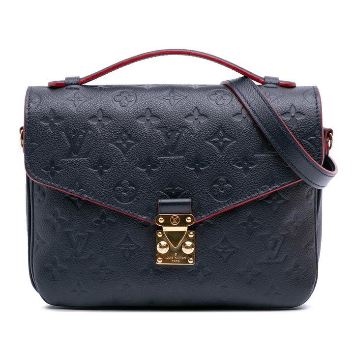 Louis Vuitton Monogram Empreinte Pochette Metis Bleu – GABY PARIS Authentique