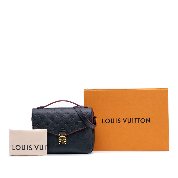 Louis Vuitton Monogram Empreinte Pochette Metis Bleu – GABY PARIS Authentique