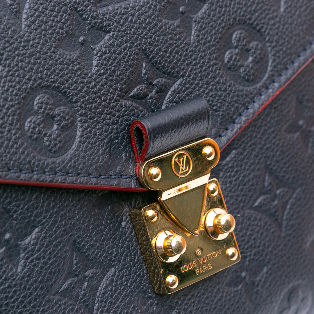Louis Vuitton Monogram Empreinte Pochette Metis Bleu – GABY PARIS Authentique
