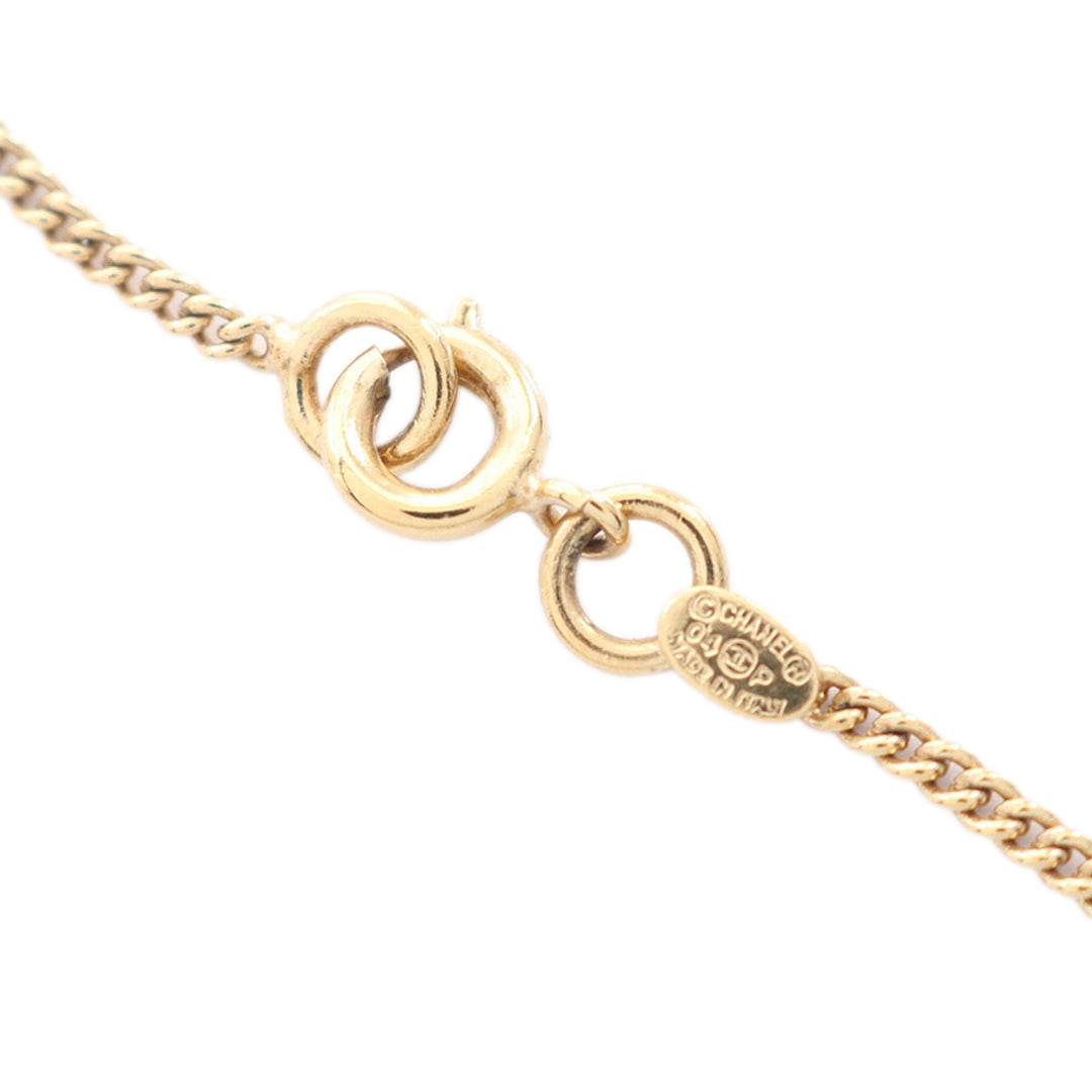 Chanel CC plaqué Heart Pendant Collier