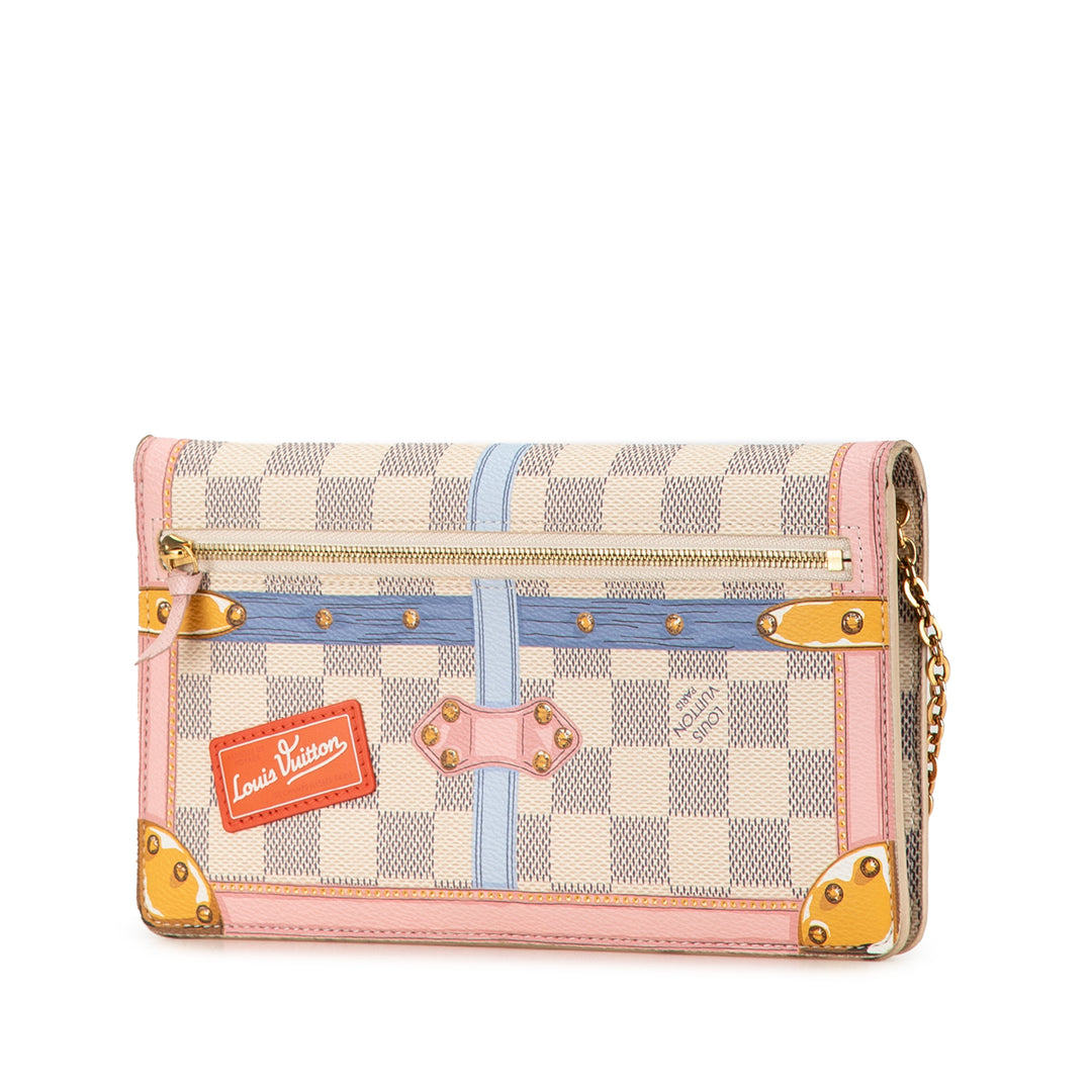 Damier Azur Summer Trunks Pochette Weekend White - Gaby Paris