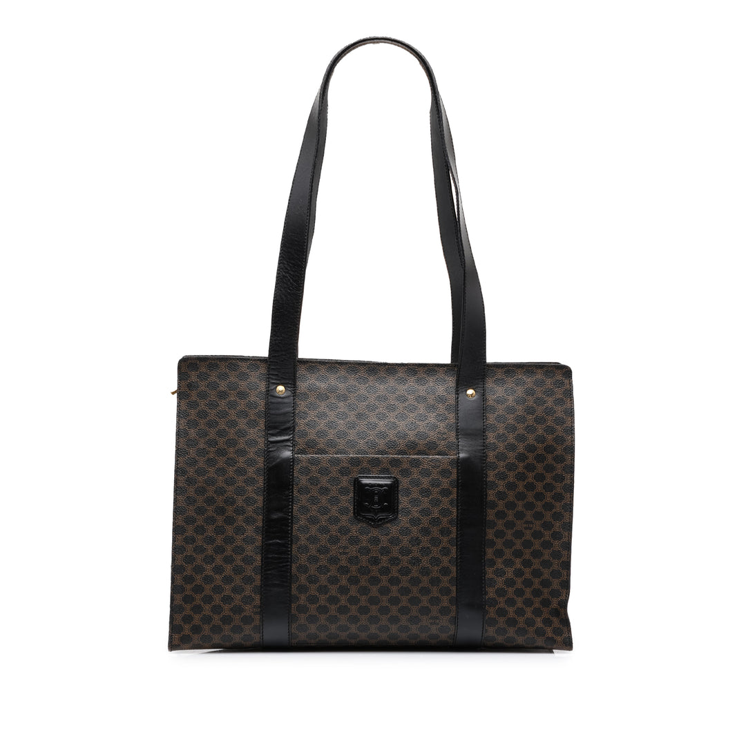 Celine Macadam Cabas Toile enduite Marron