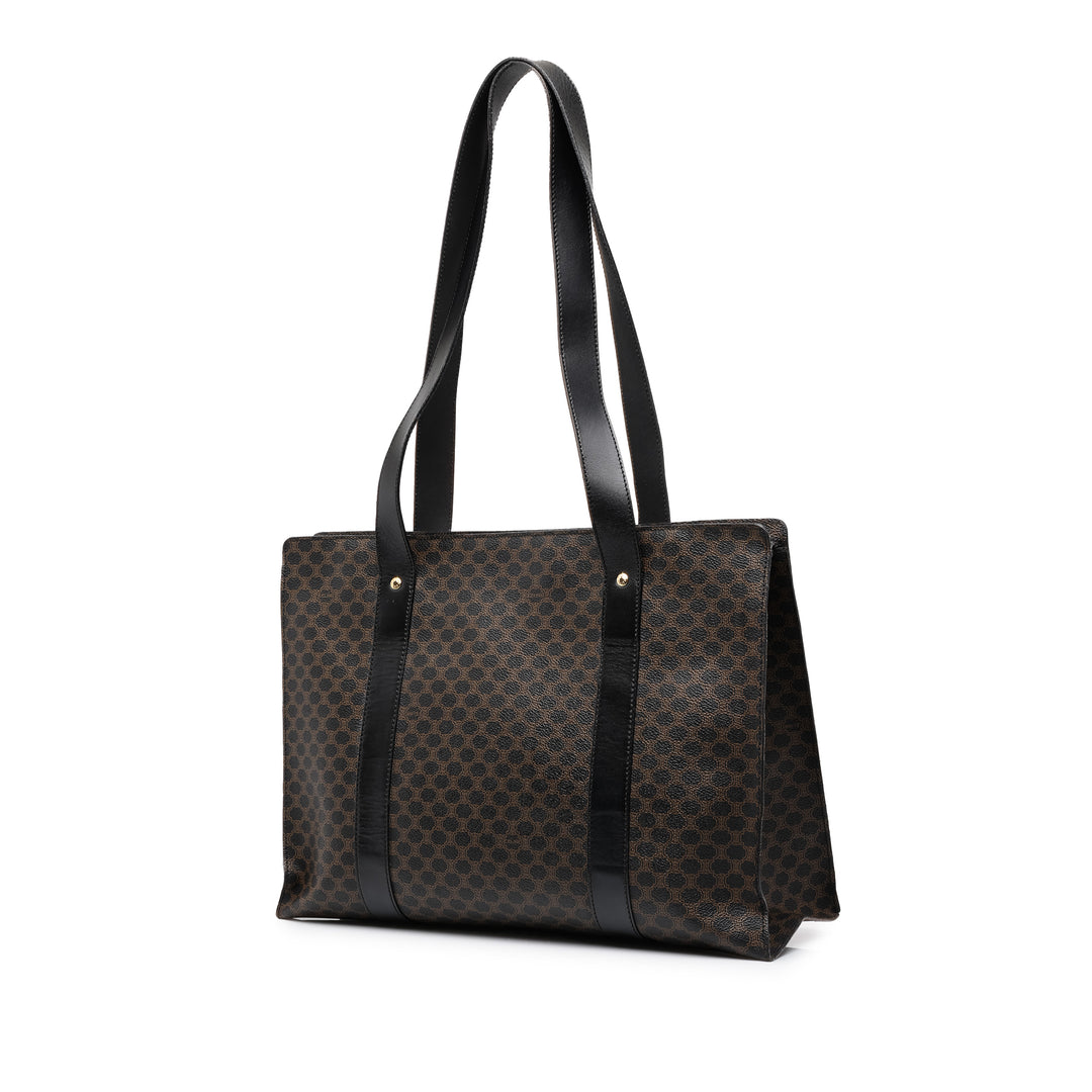 Celine Macadam Cabas Toile enduite Marron