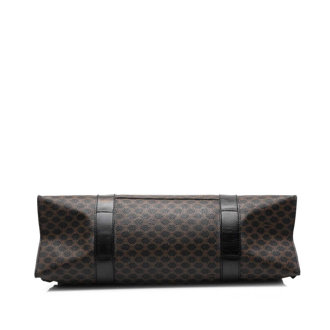 Celine Macadam Cabas Toile enduite Marron