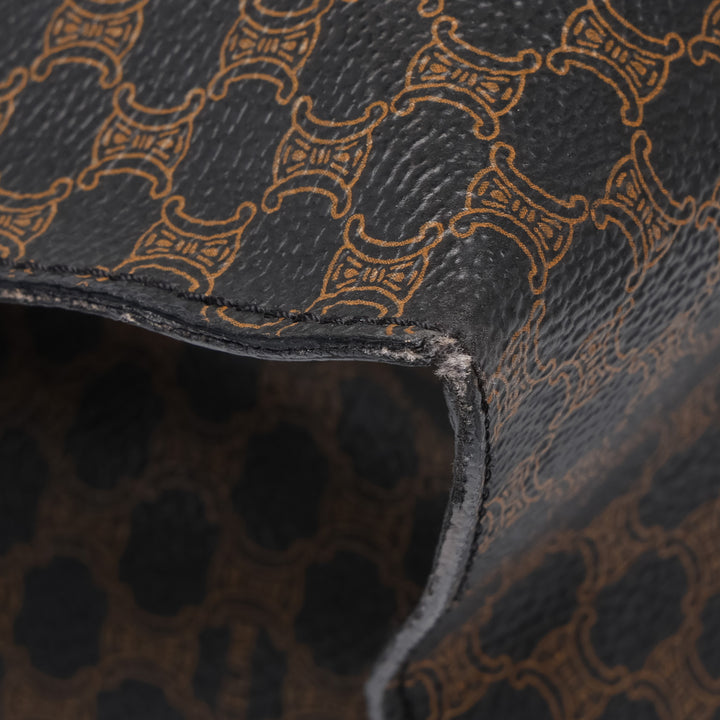 Celine Macadam Cabas Toile enduite Marron