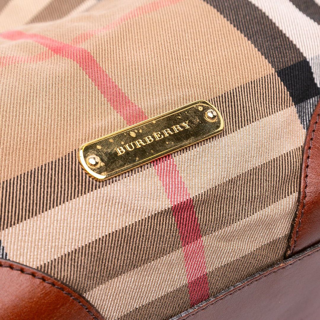 Burberry Small House Check Toile Canterbury Cabas