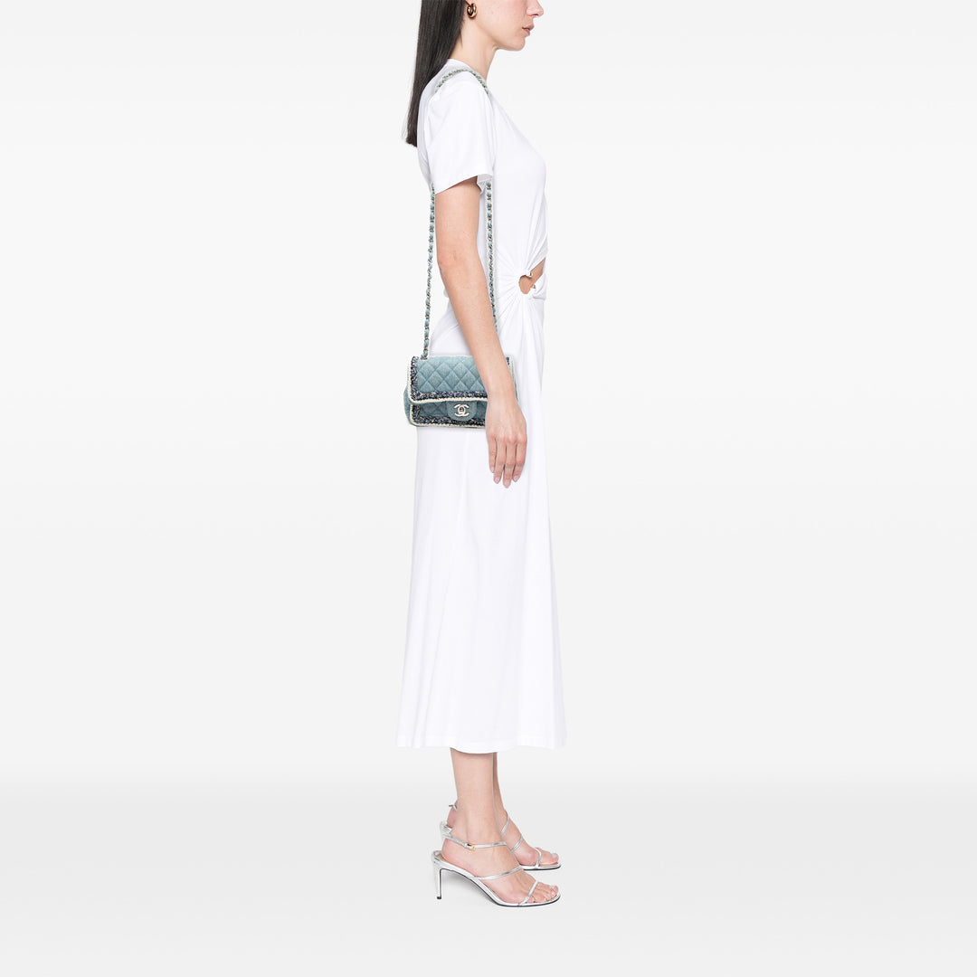 Chanel Mini Rectangular Classic Jean Braided Simple rabat