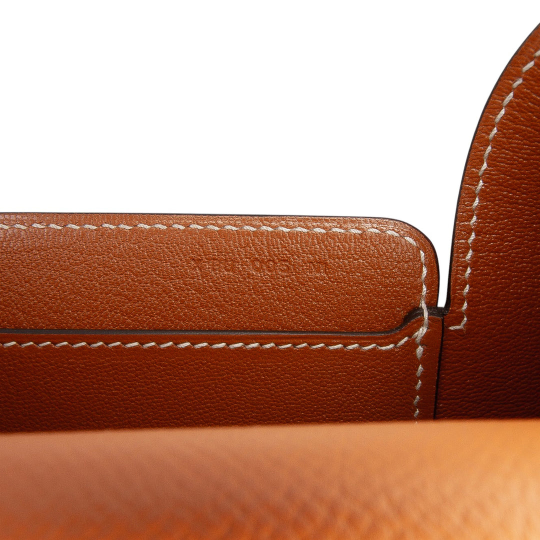 Epsom Octogone Clutch Brown - Gaby Paris