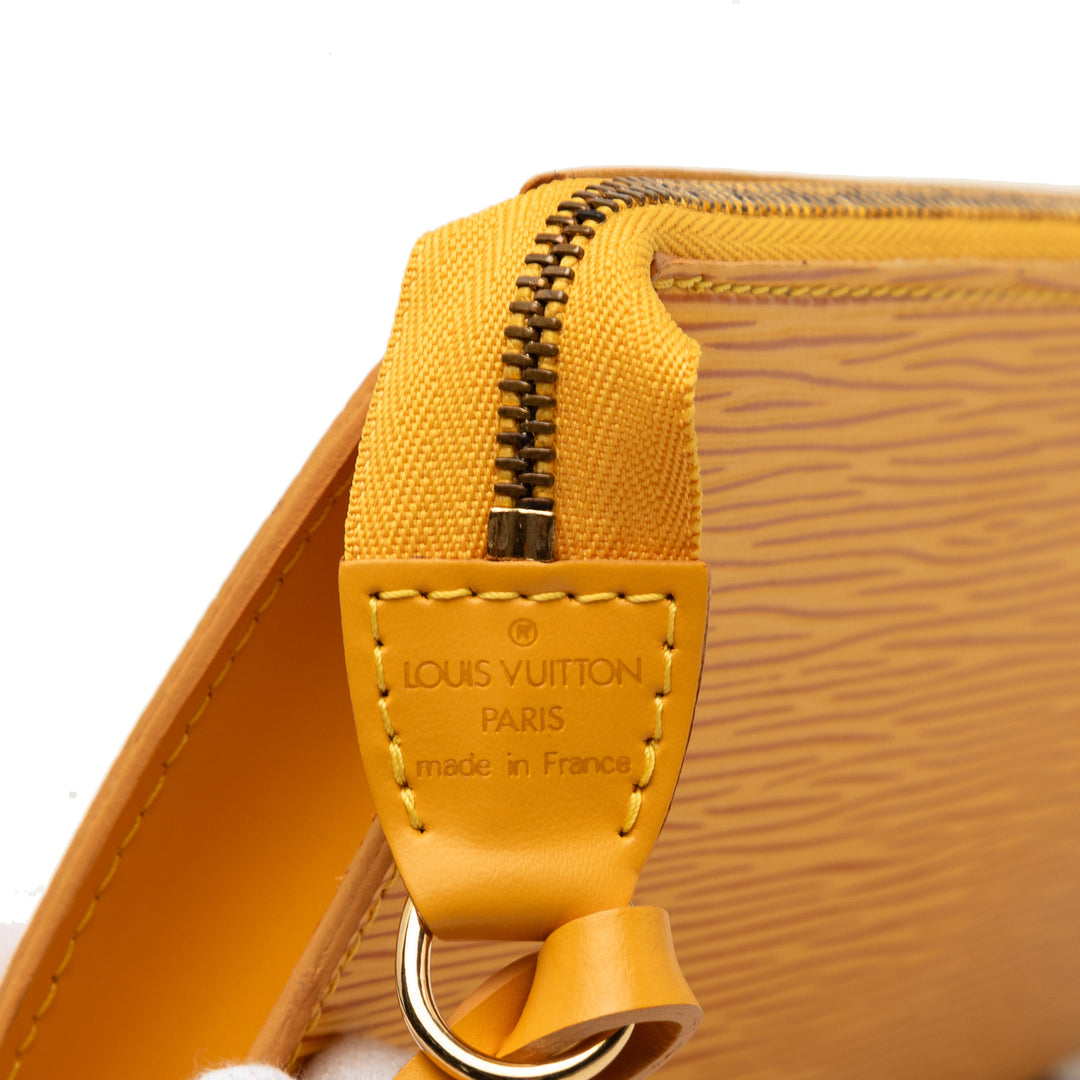 Pochette Accessoires Épi Jaune