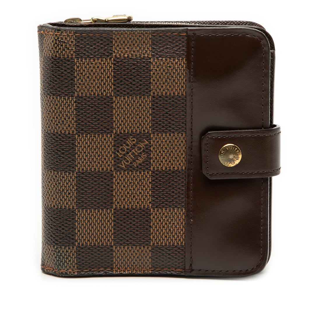 Louis Vuitton Damier Ebene Compact Zip Portefeuille
