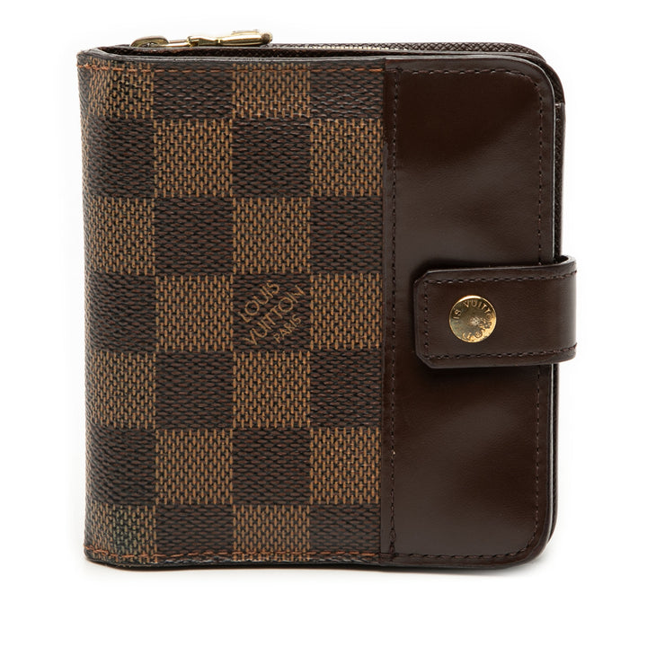 Louis Vuitton Damier Ebene Compact Zip Portefeuille