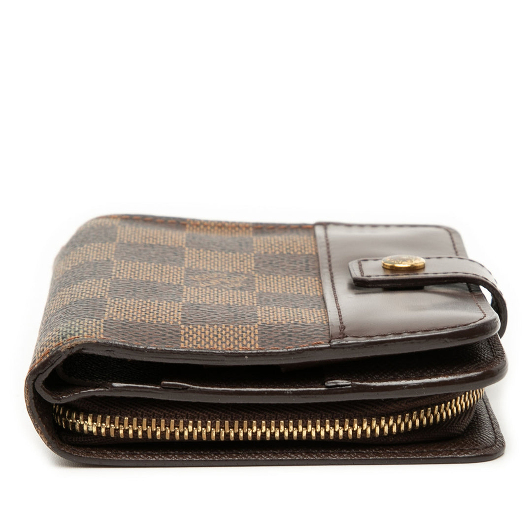Louis Vuitton Damier Ebene Compact Zip Portefeuille