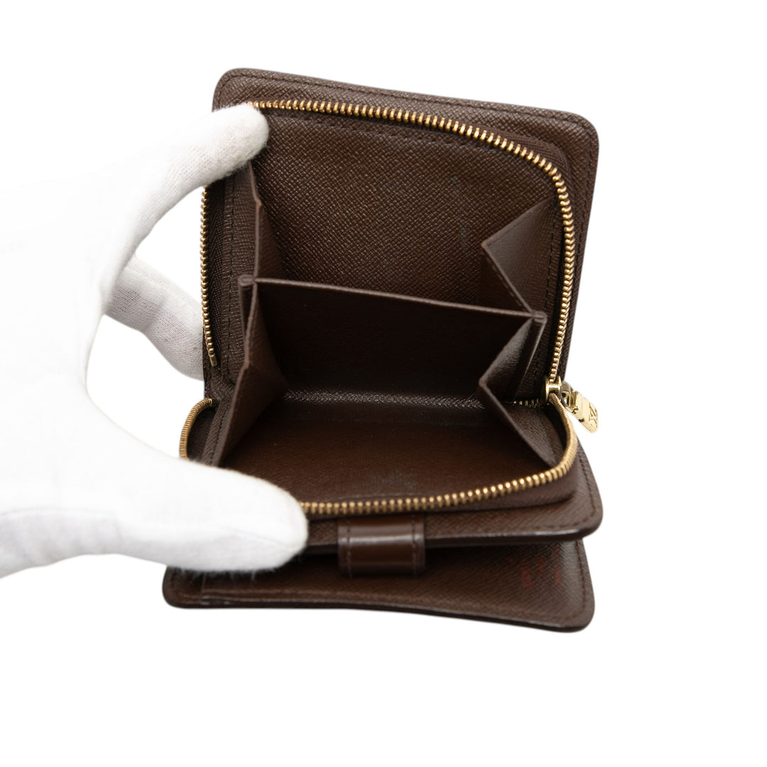Louis Vuitton Damier Ebene Compact Zip Portefeuille
