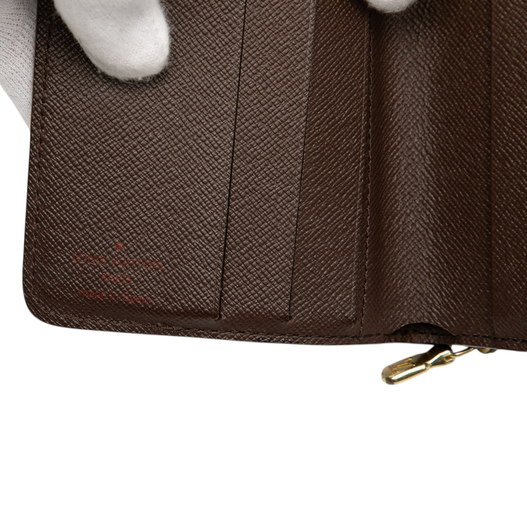 Louis Vuitton Damier Ebene Compact Zip Portefeuille