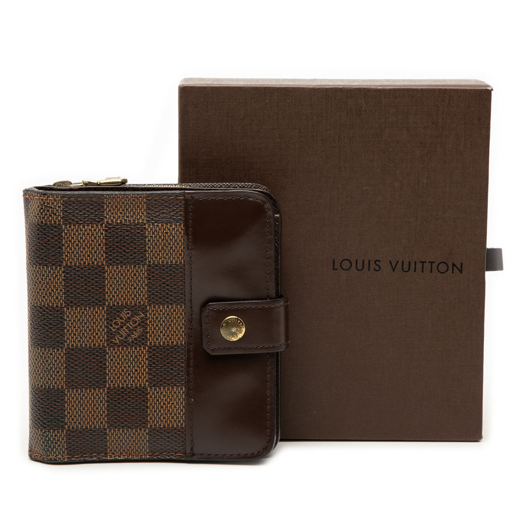 Louis Vuitton Damier Ebene Compact Zip Portefeuille