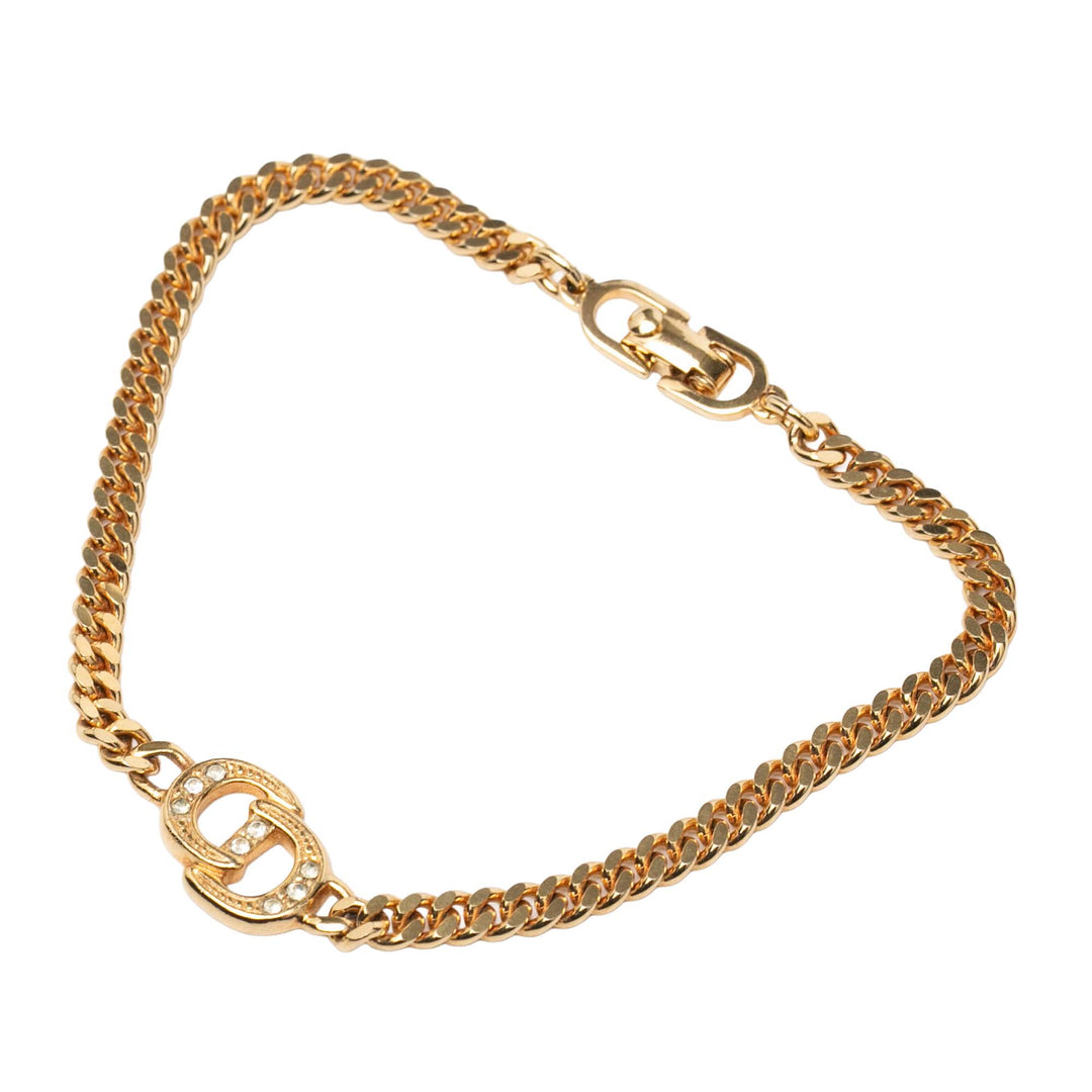Dior plaqué CD Logo Chain Bracelet