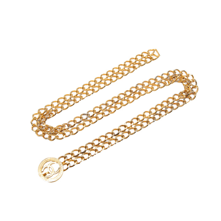 Chanel CC plaqué Double Chain Belt