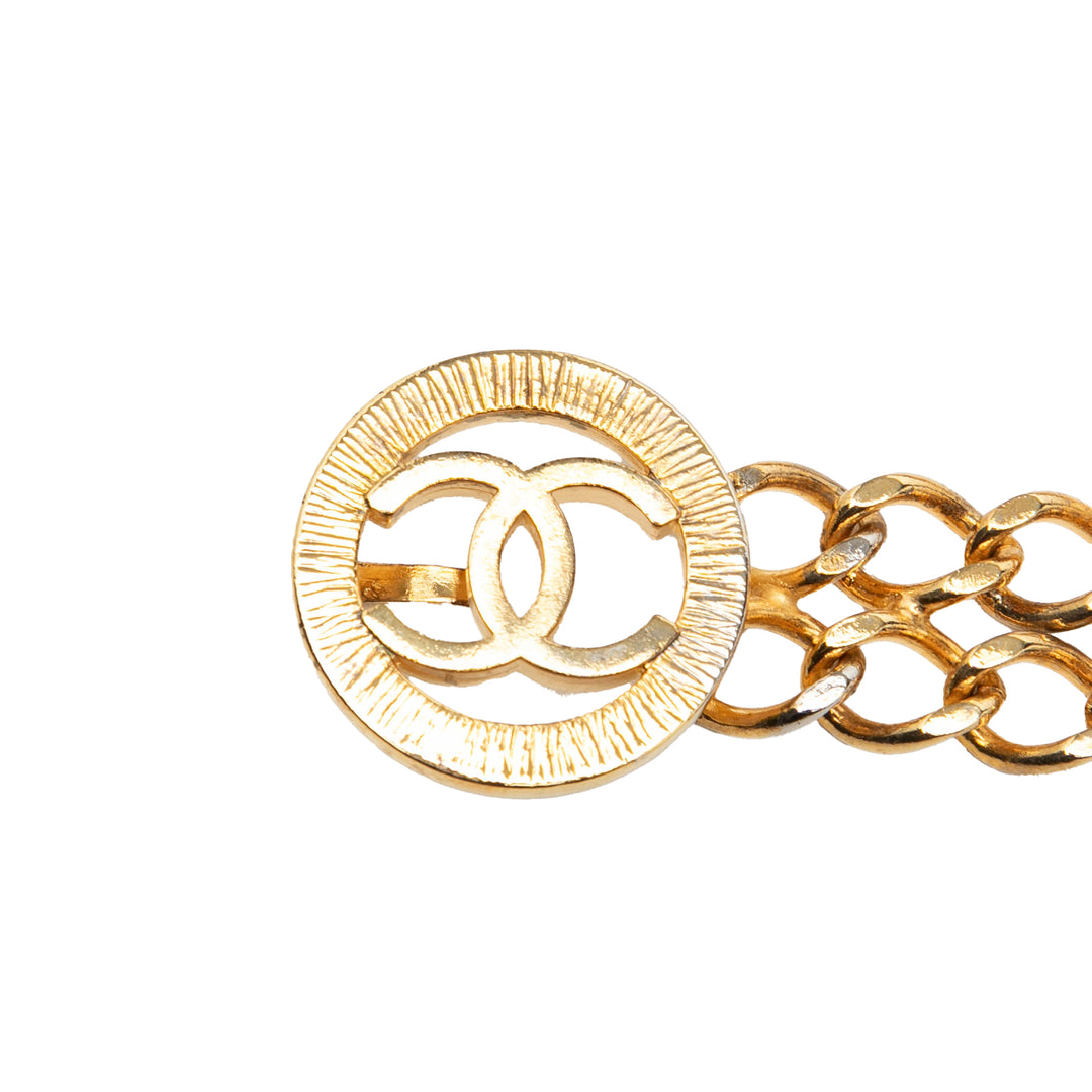 Chanel CC plaqué Double Chain Belt