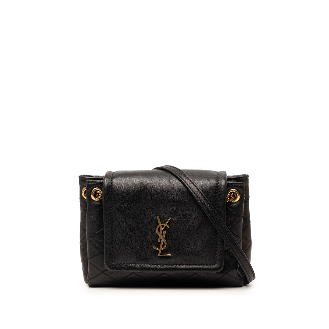 Saint Laurent Mini Matelassé Cuir d’agneau Monogram Nolita Sac