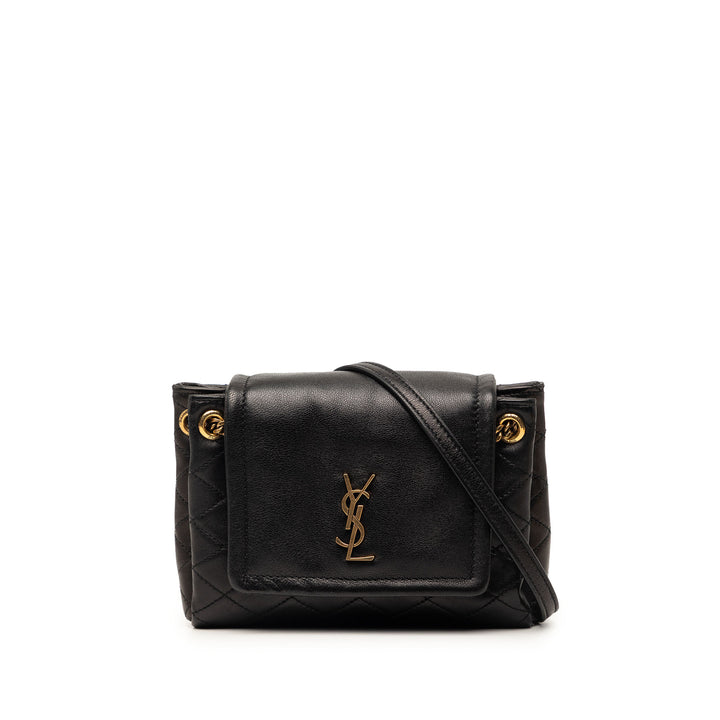 Saint Laurent Mini Matelassé Cuir d’agneau Monogram Nolita Sac