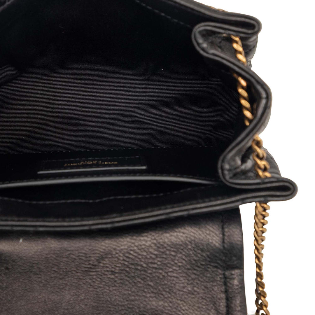 Saint Laurent Mini Matelassé Cuir d’agneau Monogram Nolita Sac